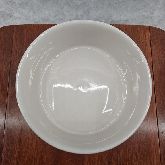 Rae Dunn Magenta DEVOUR Pet Bowl Dog Cat White Etched Black Stoneware 6x2.75" - Picture 2 of 5